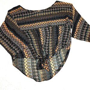 Kawaii Sheer Striped Blouse Girly Pink Femme Bow tie